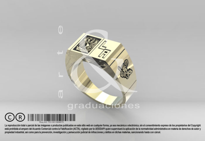 Anillos de oro discount de graduacion para hombre